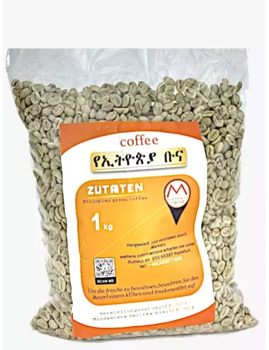 Ethiopian Green Coffee 1 Kg