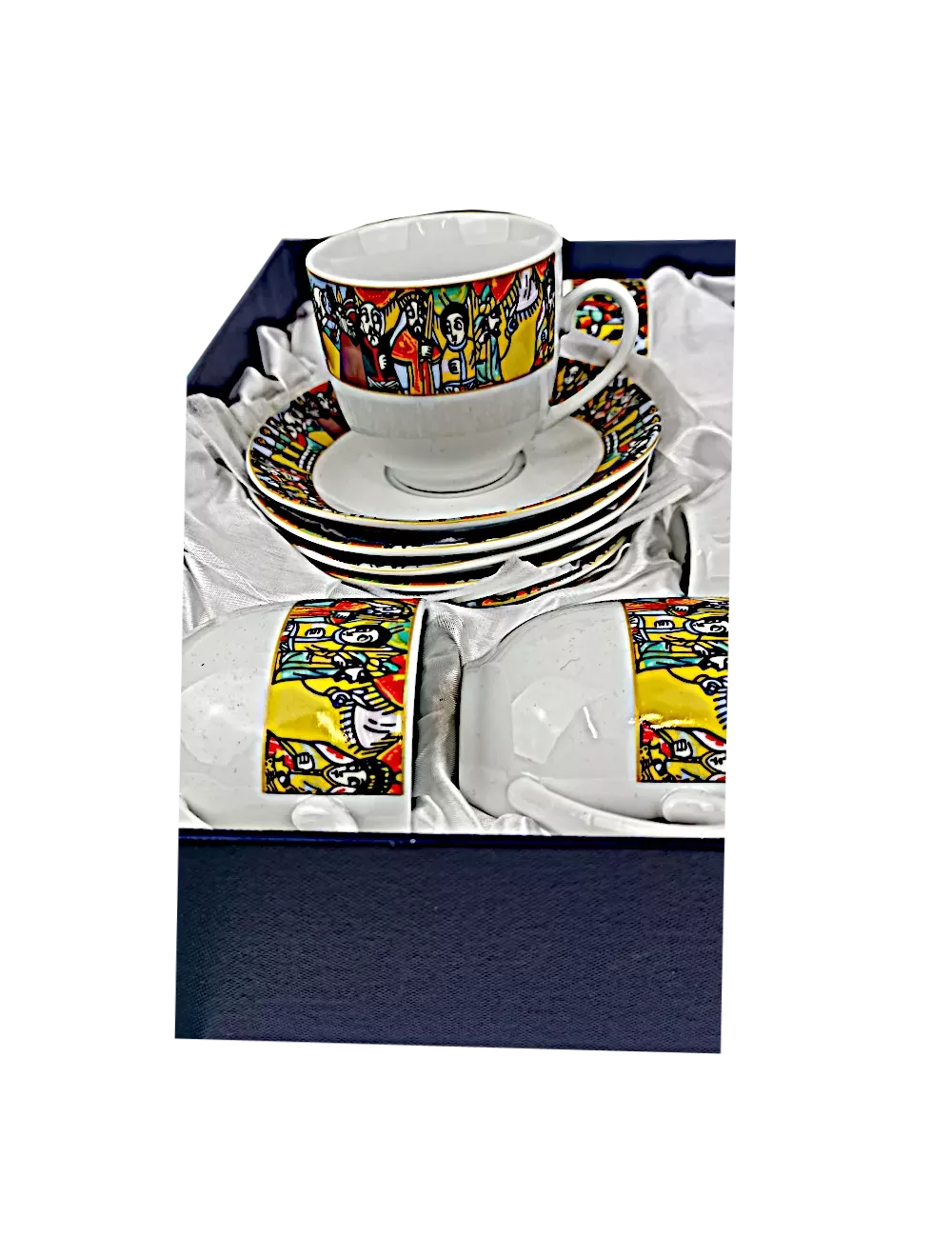 12 Cup & Saucer Set Human Art